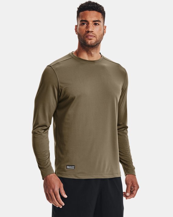 Men's Tactical UA Tech™ Long Sleeve T-Shirt, Brown, pdpMainDesktop image number 0